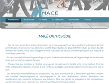 Tablet Screenshot of mace-orthopedie.com